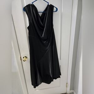 SHEIN Black Asymmetrical Dress